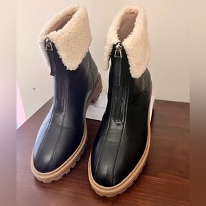 Fynn by Journee Collection 
Almond Toe Block Heel Ankle Booties